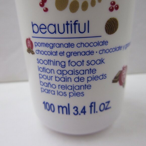 3 Avon Foot Works Pomegranate Chocolate Moisturizing Foot Scrub, Cream, Soak NEW - Picture 3 of 16